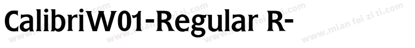 CalibriW01-Regular R字体转换